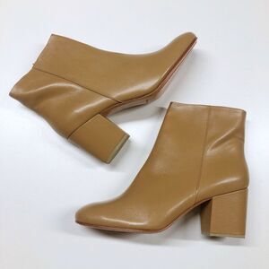 Rachel Comey Fete Camel Leather Ankle Boots Size 9.5